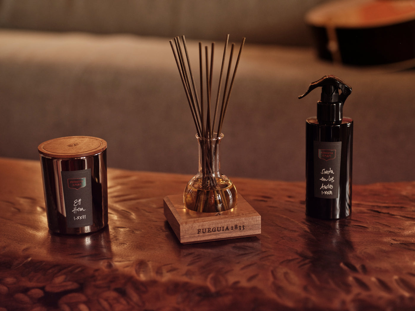 Fueguia Casa: Unique Home Collection that includes Candles, Diffusers, Room Sprays 